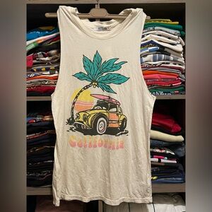 LETLUV for Anthropologie graphic tank top women S NWT